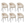 Furnhouse eetkamerstoelen armleuning Natalie - Beige - Stof (Bouclé) - Set van 6