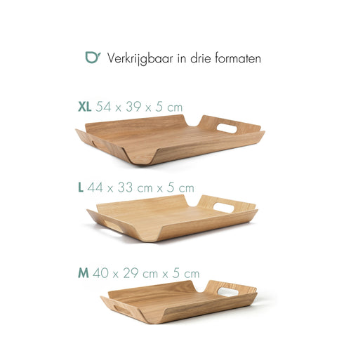 Bredemeijer - Dienblad Madera rechthoekig XL - vtwonen shop