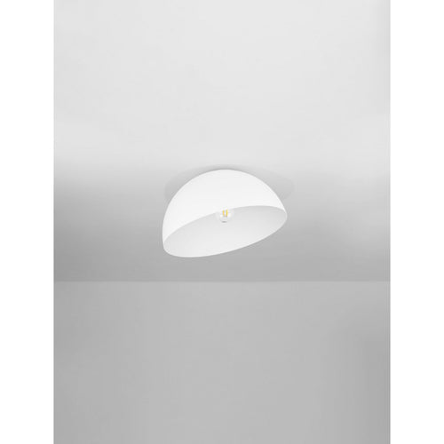 Nova Luce ONIA  Onia 40cm komvormige plafondlamp, halfverzonken, zandwit, E27, 1x12W