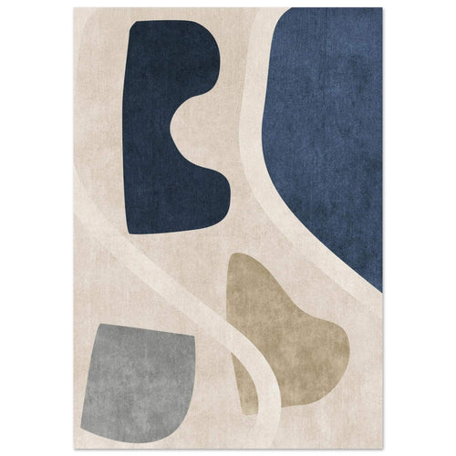 Artfulprints Poster Boho – Abstract shapes   - 70x100 cm - Meerkleurig