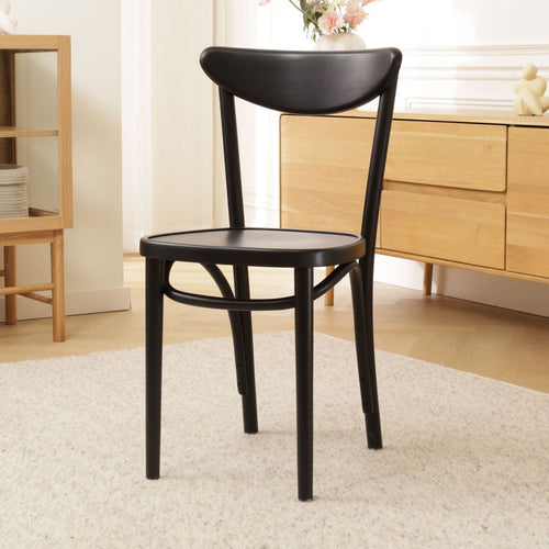Fameg Musa Houten Bistrostoel Zwart - vtwonen shop