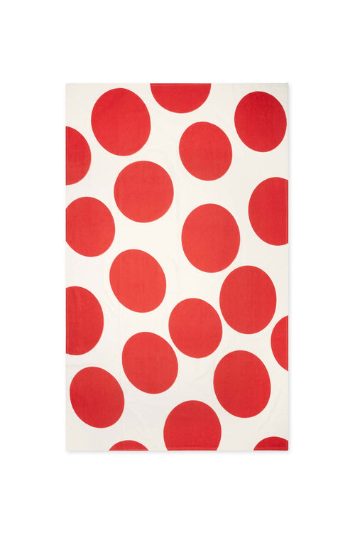vtwonen - Tafelkleed - Stippen - Katoen - Rood - 150x250cm