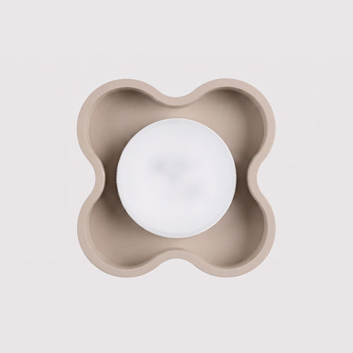 Sollux Lighting Plafondlamp OVIO 1 taupe Gx53 - 12x12x6cm