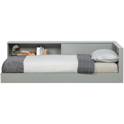 WOOOD hoekbed Connect - Grenen - Betongrijs - 60x213x118 - vtwonen shop