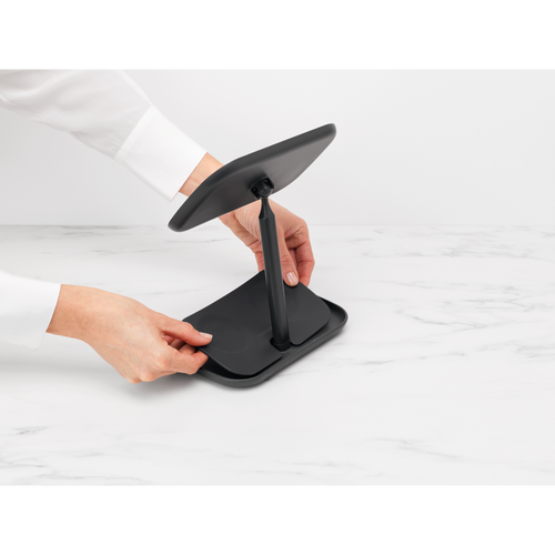 Brabantia Spiegel met accessoire schaal - Dark Grey