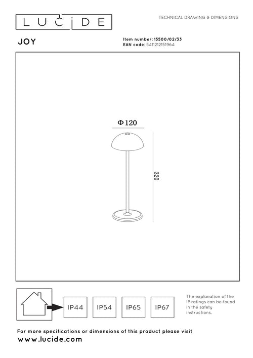 Lucide tafellamp JOY - Geïntegreerde LED - Groen