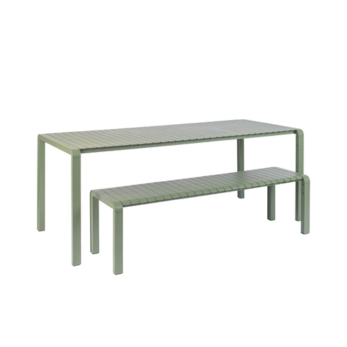 Zuiver Vondel Tuintafel 214x97 cm Aluminium Groen - vtwonen shop