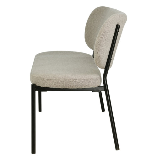 Eetkamerbank Maddie Taupe 160cm - Giga Meubel