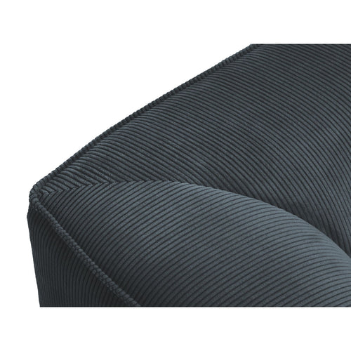 Cosmopolitan Design - Bank Siena 4-zits, ribfluwelen blauw - 93x302x69cm
