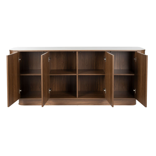 Housecraft Living Almira Dressoir Hoog 180 cm Marmerlook/ Walnootkleur - Bruin
