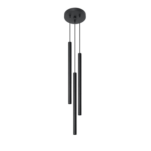 Sollux Lighting Hanglamp PASTELO 3P zwart - 20x20x90cm