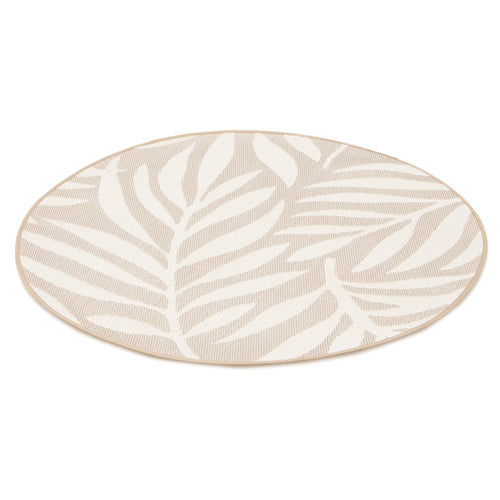 AFK Living vloerkleed Havana - voor binnen en buiten - beige - 120 x 120 cm
