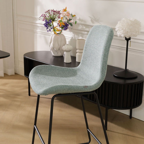 Nolon Nino-Fé Barkruk Zacht Groen - Zwart Onderstel - 75 cm - vtwonen shop