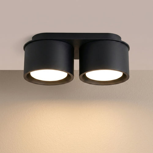 Sollux Lighting Plafondlamp MODO 2 zwart Gx53 - 21x10x8cm