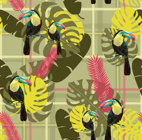 Walls4You behang tropische jungle bladeren groen - 53 cm x 10 m - 640117 - vtwonen shop