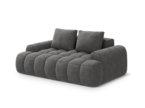 Cosmopolitan Design Bank Linz 2-zits, flueel grijs - 100x175x84cm
