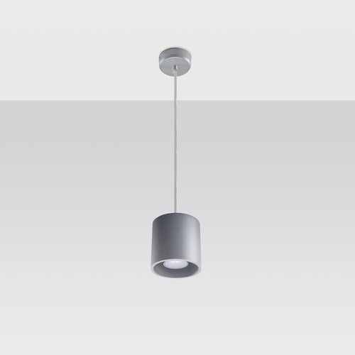 Sollux Lighting Hanglamp ORBIS 1 grijs - 10x10x110cm
