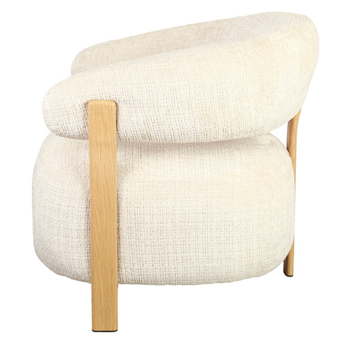 DÉJA Living Fauteuil Kalmar - Beige/Naturel Stof - 76x71x70cm - vtwonen shop
