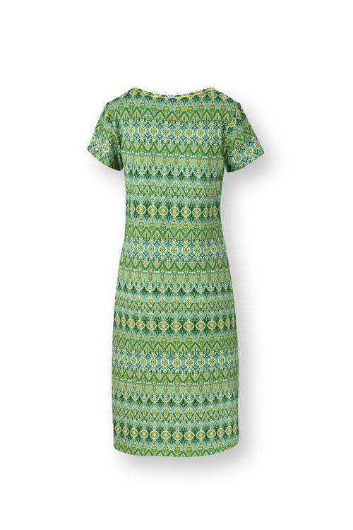 Pip Studio - Daniela Nightgown Short sleeve Women - Ashanti - Green - XS