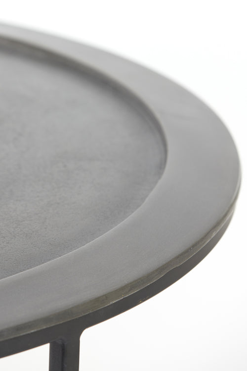 Light & Living salontafel TALCA - Ø78x42cm - zwart - Set van 2 - vtwonen shop