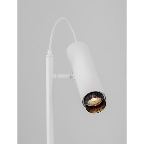 Nova Luce NESSI Werklamp, vloerlamp, zandwit, zwarte LED GU10 fitting, 1x10W