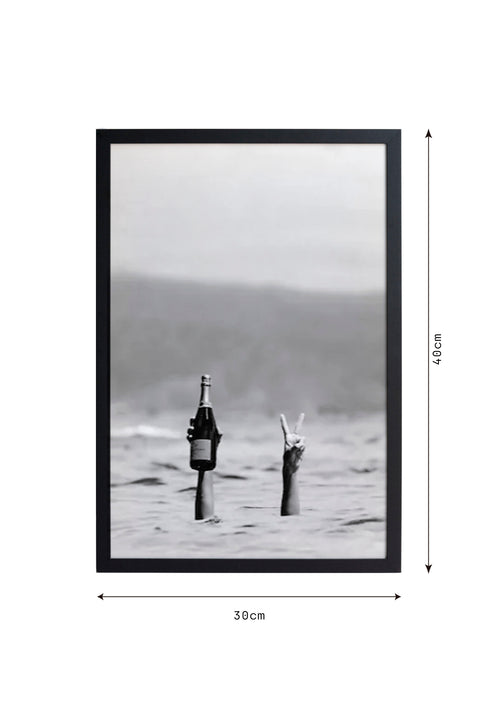 Zwarte lijst met kader 40x30 ontspannen - vtwonen shop