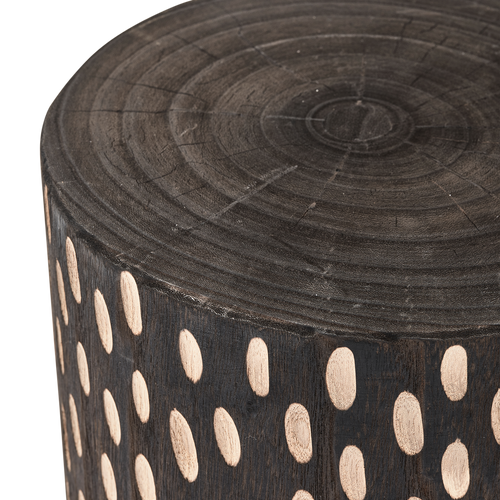 WOOOD kruk Perry - Hout - Donkerbruin - 49x30x30 - vtwonen shop