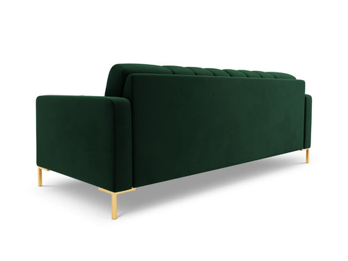 Cosmopolitan Design Bank Bali 3-zits, flueel, flessengroen - 96x177x75cm