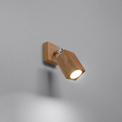 Sollux Lighting Wandlamp KEKE eik - 8x19x17cm
