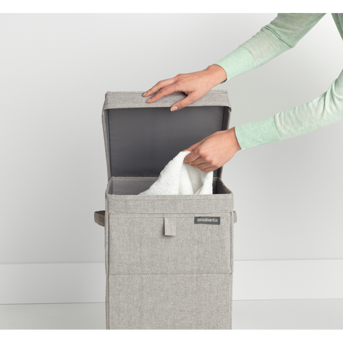 Brabantia Wasbox stapelbaar - 35L - grey - vtwonen shop