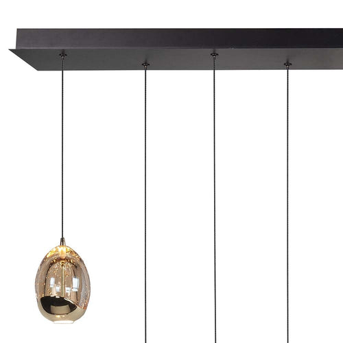 Highlight hanglamp Golden - 8 lichts - 115  x 155   cm -  amber zwart