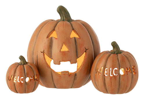 J-Line decoratie Pompoen - keramiek - karamel - vtwonen shop