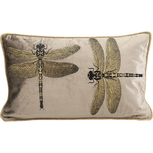 Kare Design Kussen libelle bruin 50x30cm