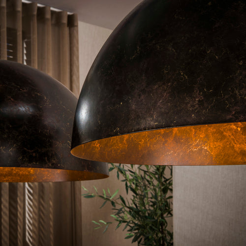 Giga Living Hanglamp Dome - Bruin Metaal - Ø60x150cm
