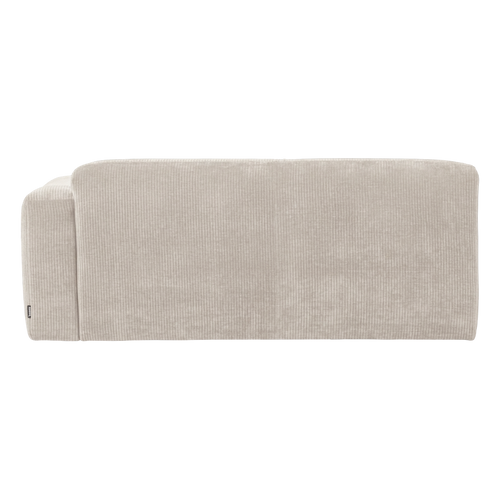 WOOOD 2-zits bank arm rechts Mojo Base - Rib - Ecru - 74x185x97