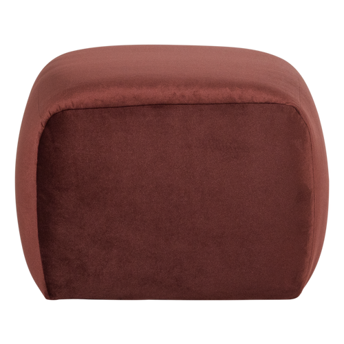 WOOOD poef Mojo Base - Velvet - Kastanjebruin - 45x84x64