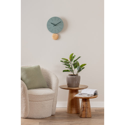 Karlsson wandklok Arlo pendulum - groen - Ø30cm - vtwonen shop