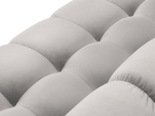 Cosmopolitan Design Panoramische hoekbank rechts Bali 7-zits, flueel, geld - 256x327x75cm