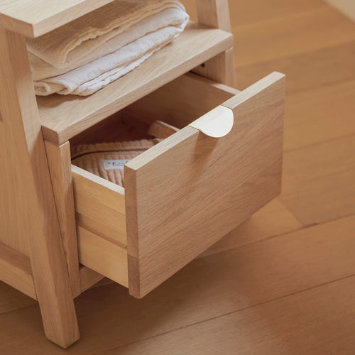 Tikamoon Massief eiken nachtkastje - Naturel - vtwonen shop