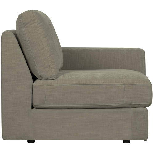 vtwonen 1-zits bank element met arm rechts Family - Grijs - 85x115x98
