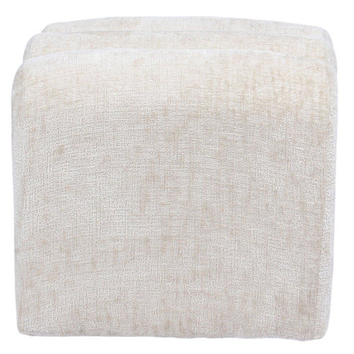 DÉJA Living Poef Lavia - Beige - Stof - 45x45x40cm
