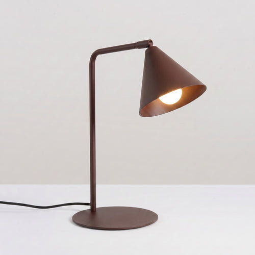Sollux Lighting Tafellamp NOX bruin - 18x18x35cm