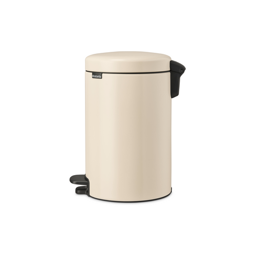 Brabantia NewIcon Pedaalemmer, 12 liter, kunststof binnenemmer - Soft Beige
