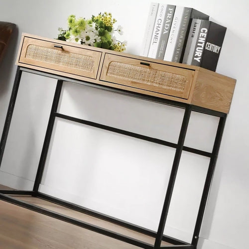 Calicosy - JAYA Design haltafel - Licht hout - 35x100x80 cm