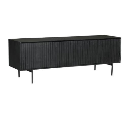 StarFurn Tv-meubel Madison - Zwart Hout - 165x45x55cm