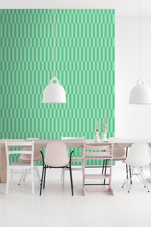 ESTAhome behang strepen groen - 50 x 900 cm - 131421 - vtwonen shop