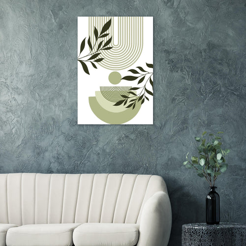 Artfulprints  Boho – Green curve   poster 70x100 cm - vtwonen shop