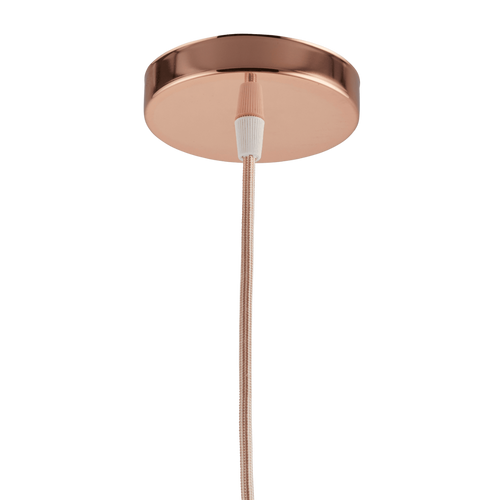 Lighto | Pendel Rosé Goud E27 Fitting | Retro | 1.5m Snoer | Met Plafondkap