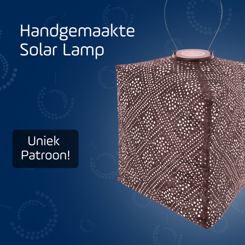 Lumiz solar lampion topaze triangle - 28 cm - plum