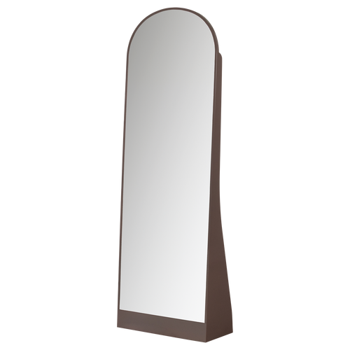 WOOOD passpiegel Solari - Hout - Hoogglans Donkerbruin - 175x60x26